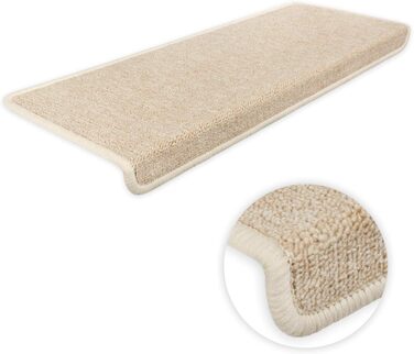 Ступінчасті килимки Kettelservice-Metzker Monza прямокутної форми - різні комплекти та кольори - бежевий, 14 штук