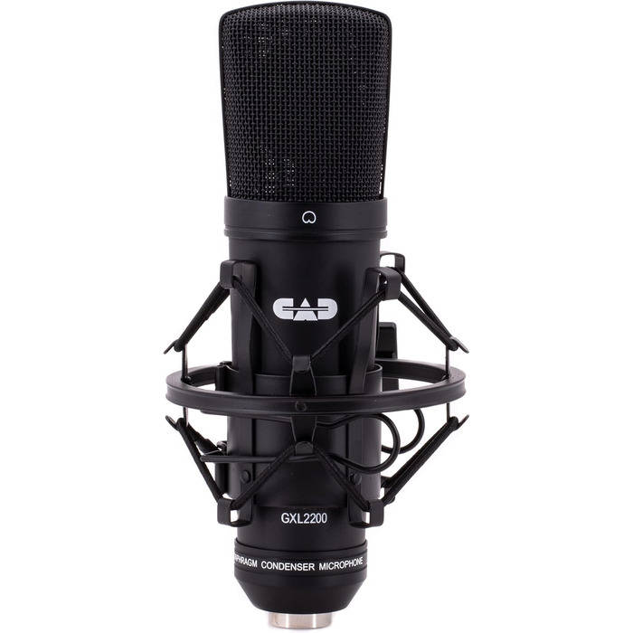 CAD GXL2200 – Конденсаторний мікрофон з великою мембраною для студії та професійних записів. Неймовірна якість звуку, XLR, 48V Phantomspeisung, мембрана 1 дюйм, 75 Ом, 30 Гц - 20 кГц, сріблястий колір
