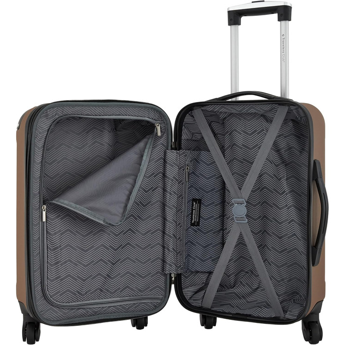 Валіза Travelers Club Chicago Hardside Spinner, розширювана, блакитно-зелений, 20 дюймів (Carry-On)