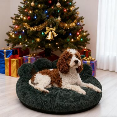 М'яке ліжко для собак та котів з дизайном ведмежих лапок, 50 см, сірого кольору. Зручне та тепле місце для сну маленьких та середніх собак, котів та кроликів. Легко миється.