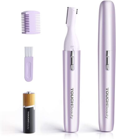TOUCHBeauty AG-1658W: Професійний триммер для тіла та обличчя (білий/фіолетовий)