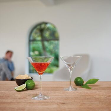 Leonardo Tivoli Cocktail Glasses, Cocktail Glasses with Stem, Dishwasher-Safe Cocktail Bowls, Set of 6, 260 ml, 066397