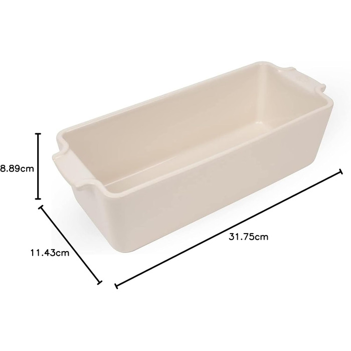 Peugeot Appolia Cake Tin, Square, 31cm, Ecru, made of ceramic, 60503