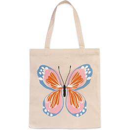 Велика жіноча сумка-тоут Kate Spade New York з канви, для пляжу та школи, Garten Schmetterling
