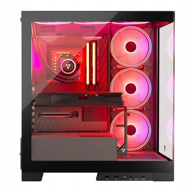 Корпус для комп'ютера Modecom Volcano Space Apex ARGB ATX MIDI 4x140мм, Чорний