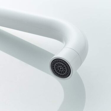 Кухонний змішувач IBERGRIF M22105A, однолеверний, матовий, білий