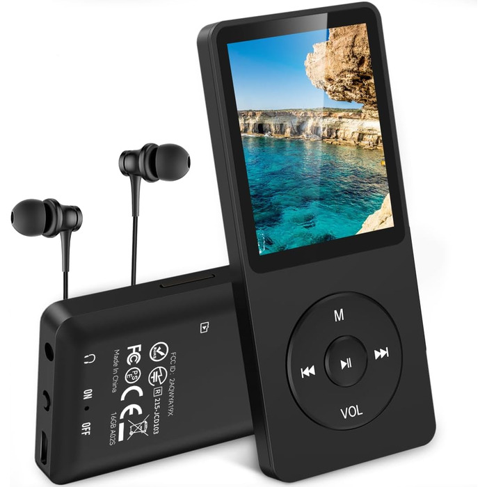MP3-плеєр AGPTEK 32GB зі спікером, 70 годин роботи від акумулятора, 1.8