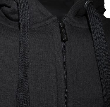 Чоловіча куртка-худі ROCK-IT Apparel на блискавці з капюшоном та бічними кишенями, Regular Fit, преміум тканина, чорна, розмір 4XL