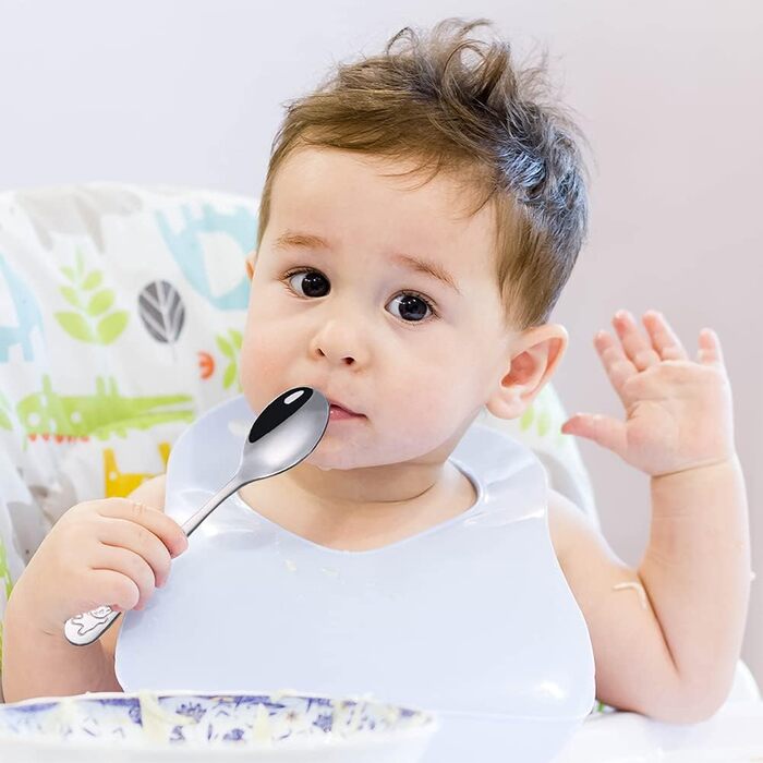 Набір дитячого столового приладдя Edeltahl (6 шт.): ложки, виделки, ложки для дітей від 3 років, з гравіюванням