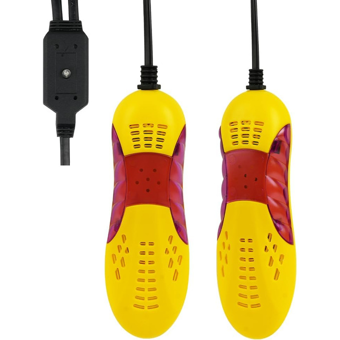 Електричний сушильник для взуття Flintronic: сушильник для черевиків, рукавичок, шкарпеток. Білий (жовтий)