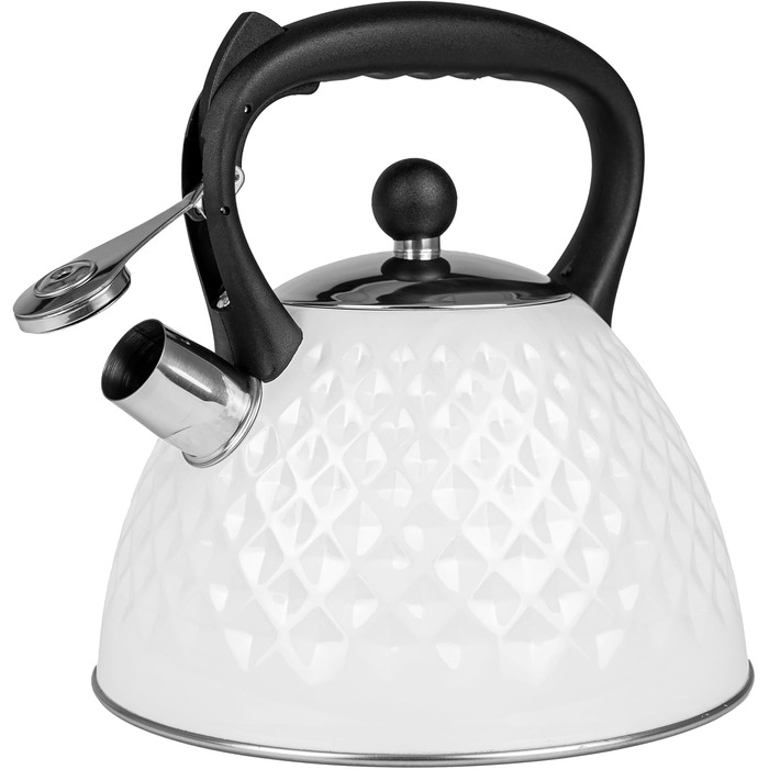 Чайник Karl Hausmann 3L з автоматичним свистком для індукційних, газових та електричних плит - нержавіюча сталь