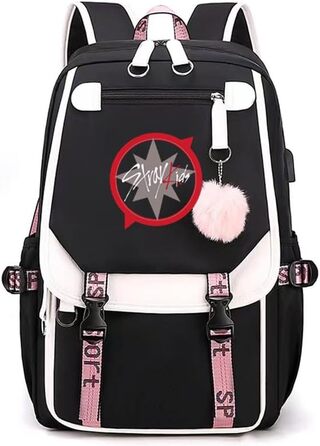 Унісекс рюкзак Kpop для школи, підлітки, дівчатка та хлопчики, водонепроникний, шкільний рюкзак, сумка на кожен день, єдиний розмір