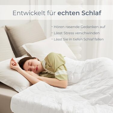 Обважнююча ковдра Degrees of Comfort 155x220 см, 9 кг, антистрес терапевтична ковдра з 100% бавовни для дорослих для покращення сну