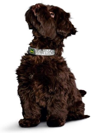 Світловідбиваючий ошийник для тварин Convenience Reflect Glow L (60), білий з леопардовим принтом