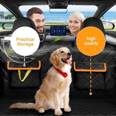 Захист для багажника автомобіля для собак з боковими та захистом краю - універсальний килимок для багажника, водовідштовхувальний та стійкий до подряпин. Підходить для SUV, Van та Kombi