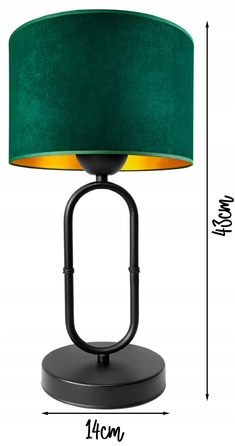 Стильна настільна нічна лампа з велюровим абажуром у сучасному стилі лофт, LED