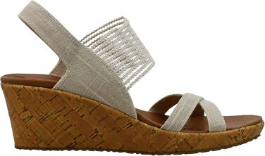 Skechers Beverlee - Бежеві кеди-платформи жіночі 39.5 EU