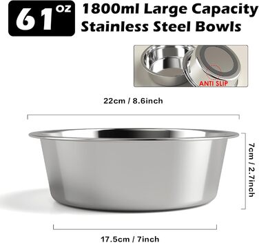 Підставка для миски для собак SHAINFUN, регульована, металева, висока, 27.9 см (миска не входить до комплекту)