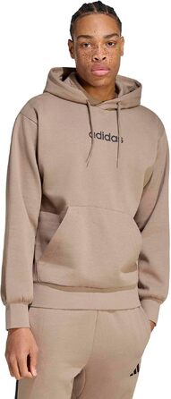 Чоловіча худі Adidas Essential Linear Fleece з капюшоном, колір Khaki Six/Black, розмір S
