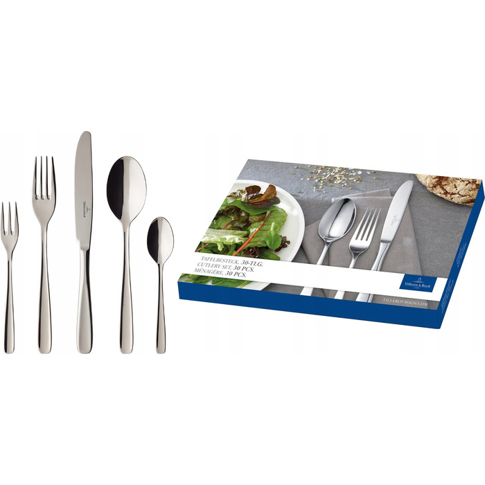 Набір столових приборів Villeroy & Boch Liam, 30 предметів, нержавіюча сталь 18/10
