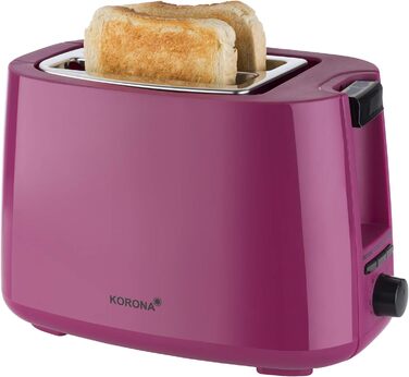 Тостер Korona 21133 зелений - 2 шматочки, 750 Вт з підставою для бургерів, функціями розморожування та підігріву
