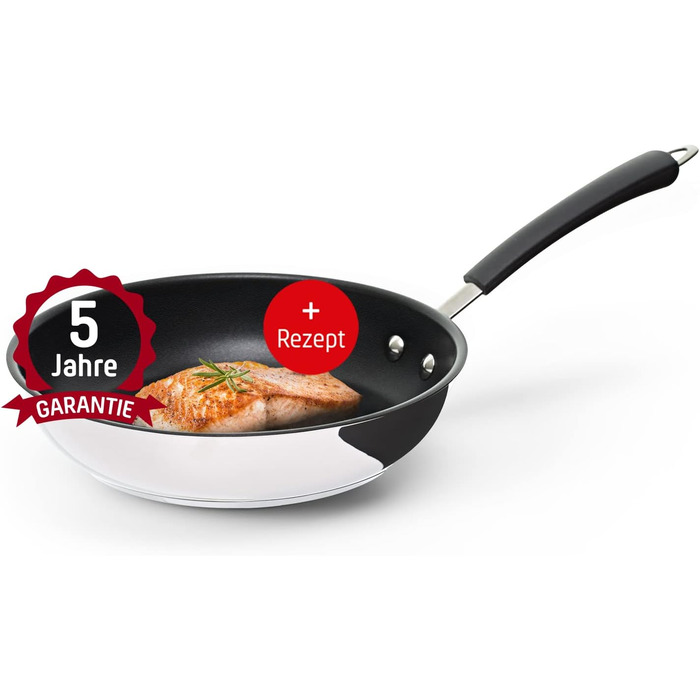 Сковорода Coolinato з антипригарним покриттям, 24 см - для плити (газ, електрика, кераміка, індукція) та духовки