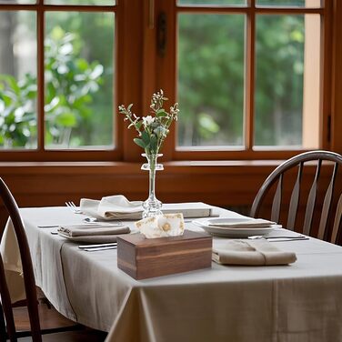 Дерев'яна коробка для серветок, прямокутна, 25 x 14 x 9.5 см, 1 шт.