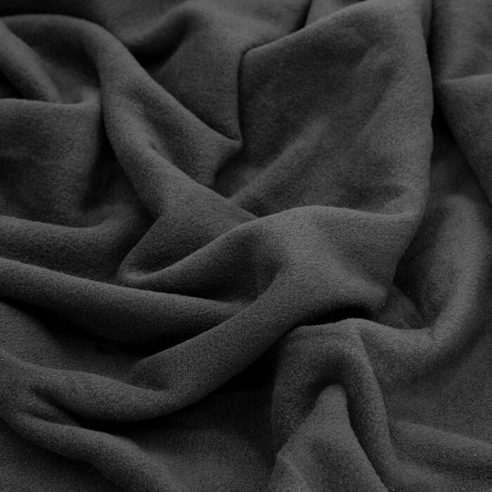 Milestone Camping Men's 26020 Fleece Sleeping Bag Liner, Comfort and Warmth, Compact and Portable, Easy Care, Black, 220 x 85 cm (L x W), L220 x W85cm
