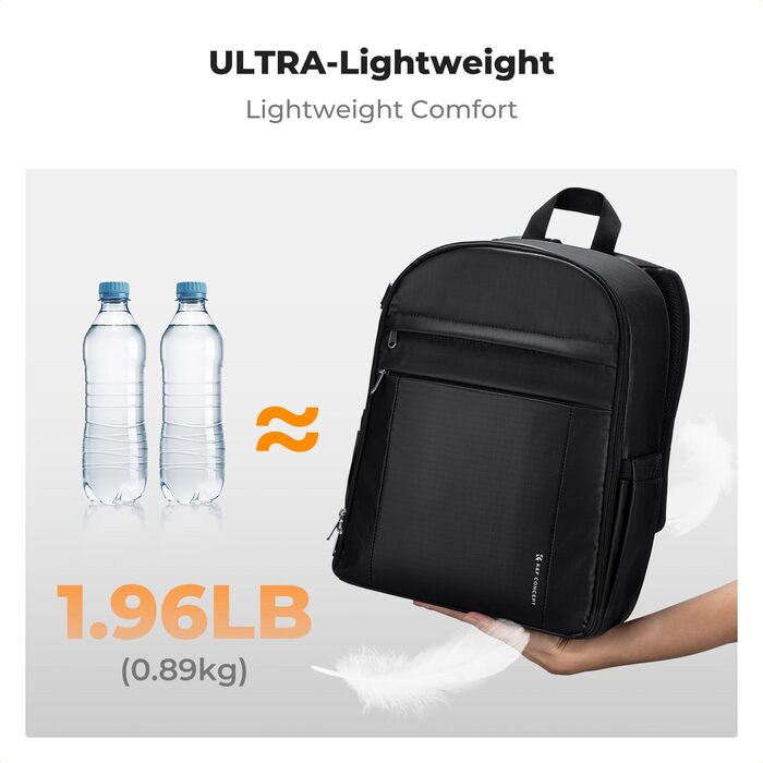 Рюкзак для фотокамери K&F CONCEPT з захистом від дощу, для DSLR/SLR, зелений з імітацією шкіри