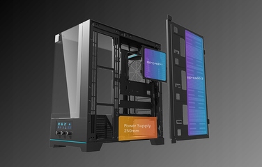 Ігровий корпус DarkFlash DY450 ATX Midi Tower, загартоване скло, ARGB
