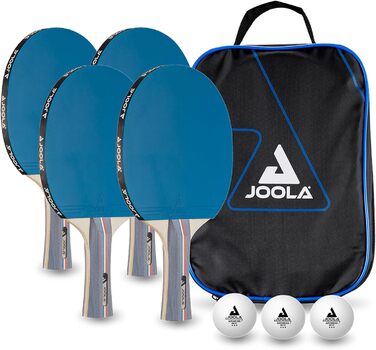 Набір для настільного тенісу JOOLA Team School FR - 4 ракетки, 3 м'ячі