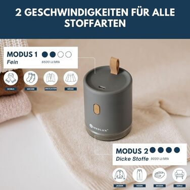 Електричний видалення ворсу для одягу: компактний, портативний, USB-зарядка, подвійний захист, сірий Chicago