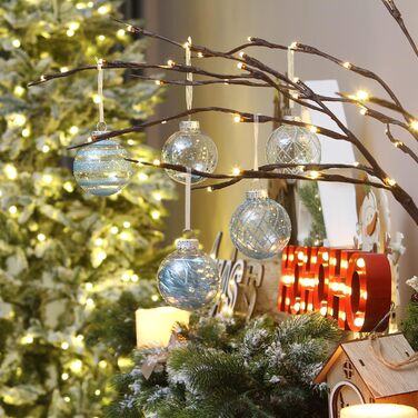 Набір прикрас для ялинки Sea Team 60 мм, 30 шт., блакитний