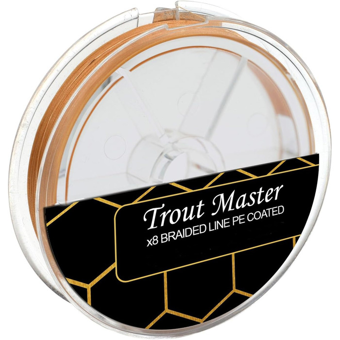 Плетена риболовна волосінь Trout Master Fine Gold X8 PE 0,06 мм 5,6 кг 120 м для форелі