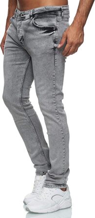 Чоловічі джинси Reslad Slim Fit базового стилю, еластичний денім, сірі (31W/34L, RS-2063)