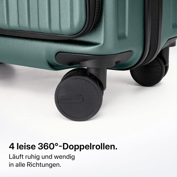 Чемодан розкладний хардлайнер з верхньою відкривачкою, компресійним ременем та додатковим простором | Зносостійкий, еластичний, стійкий до подряпин, легкий (XL, 80 см, темно-зелений)