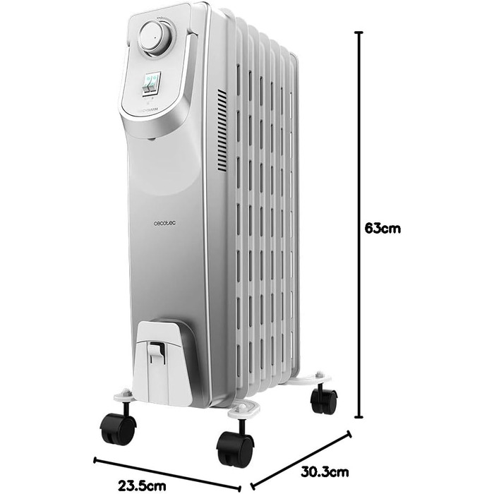 Масляний радіатор Cecotec ReadyWarm 11000 Space 360º Black – 2500 Вт, 11 секцій, 3 режими, для кімнат до 28 м²