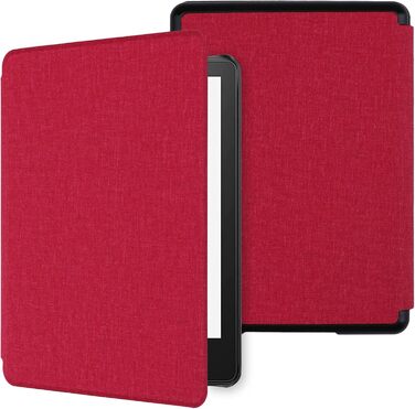 Чохол WALNEW для Kindle Paperwhite 11 (M2L3EK, M2L4EK), червоний, з авто-вимиканням