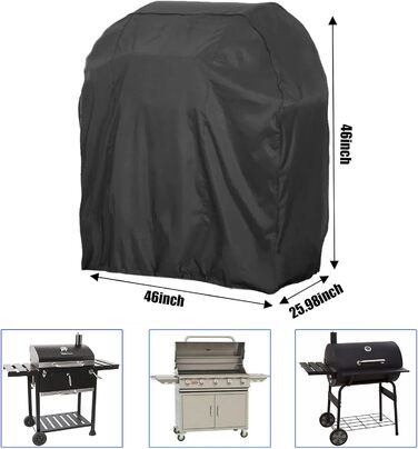 Чохол для гриля Timisea 117x66x117 см, водонепроникний, оксфорд 420D, захист від УФ, для газового гриля, міцний, всепогодний