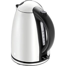 WMF Stelio Stainless Steel Kettle 1.7L, Electric Kettle with Scale Filter, 2400 W, Illuminated Water Level Indicator, Matte Stainless Steel (Gray)