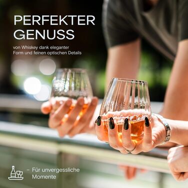 Кришталеві бокали Crystal Bohemia для шампанського - набір 6 шт, об'єм 260 мл, придатні для миття в посудомийній машині, довговічні та стійкі до подряпин. Елегантні склянки з кришталю - ідеальний подарунок для любителів шампанського (Tumbler 380ml)