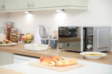 Мікрохвильова піч Russell Hobbs RHM2076S, 20 л, 800 Вт, срібна, окремо стояча