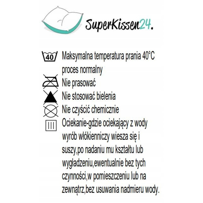 Подушка Superkissen24, 120 x 110 x 10 см, чорна