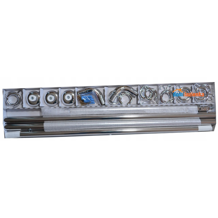Кутовий штанга для душу Estiva 1-249 x 27 мм, срібляста