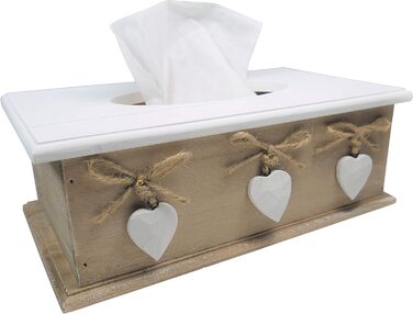 Khevga Cosmetic Tissue Box - Elegant Tissue Box in Brown, Decorative Storage for Cosmetic Tissues, Ideal for Bathroom, Living Room or Office