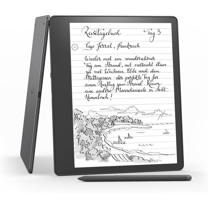 Kindle Scribe (2022) – електронна книга та цифрове блокнот з Paperwhite екраном (10.2 дюйми, 300 ppi), 64 GB, стилус, 3 місяці Kindle Unlimited