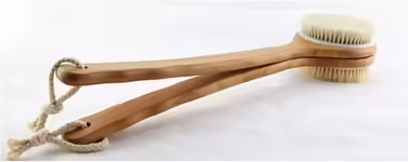Rosshaar Large Body Brushes Women's Bamboo Bath Brushes with Long Handle Men's Bath Accessories