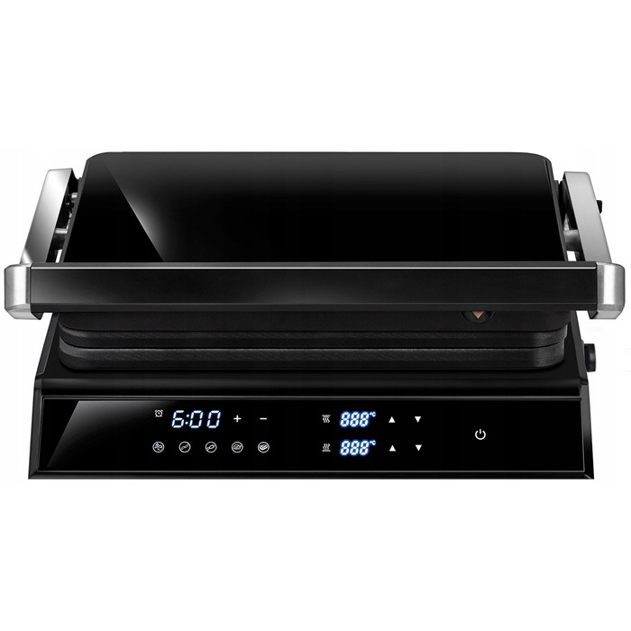 Електричний гриль Sam Cook, чорний, 2200 Вт, з сенсорною панеллю