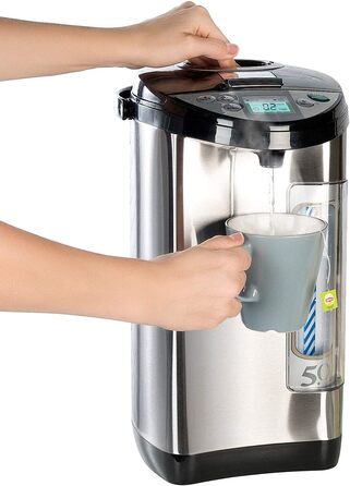 Rosenstein & Söhne Hot Water Dispenser: 5-Liter Water Tank, 5 Temperature Settings, 1.200 Watts (Hot Water Boiler, Hot Water Heater, Instant Water Heater)