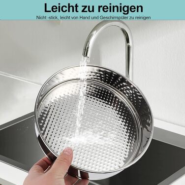 Форма для випічки Hikaproligt з нержавіючої сталі, діаметр 26 см, кругла, з антипригарним покриттям, не протікає, з силіконовим захистом, знімний дно, ідеальна для чізкейків, форма для випічки тортів 25 см